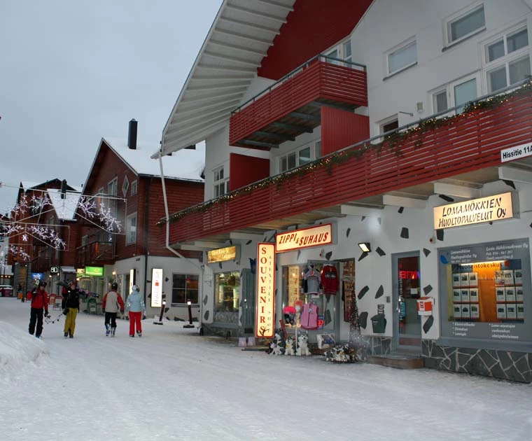 La station de Levi en Laponie